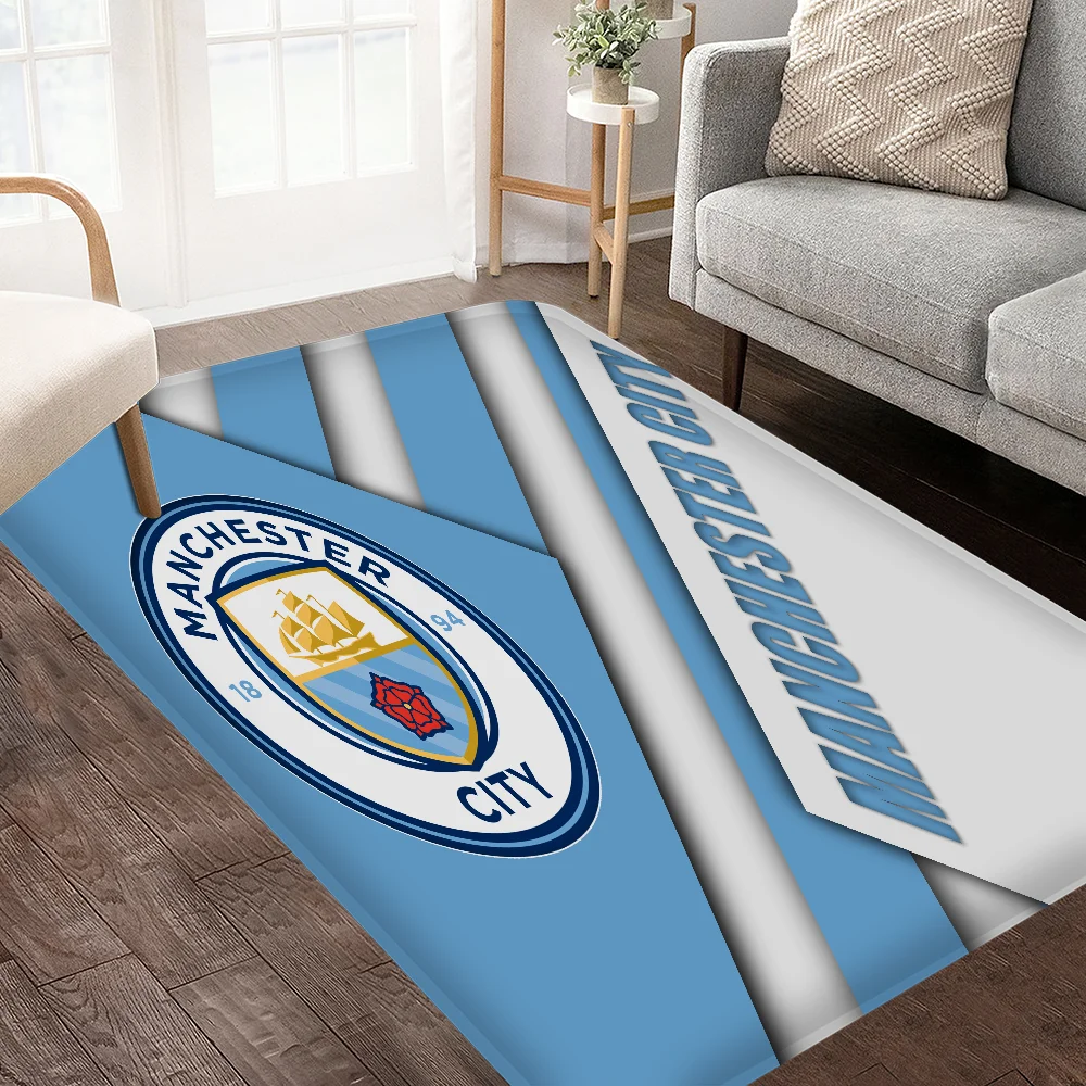 Manchester City Fc Floor Mat INS Style Soft Bedroom Floor House Laundry Room Mat Anti-skid Household Carpets