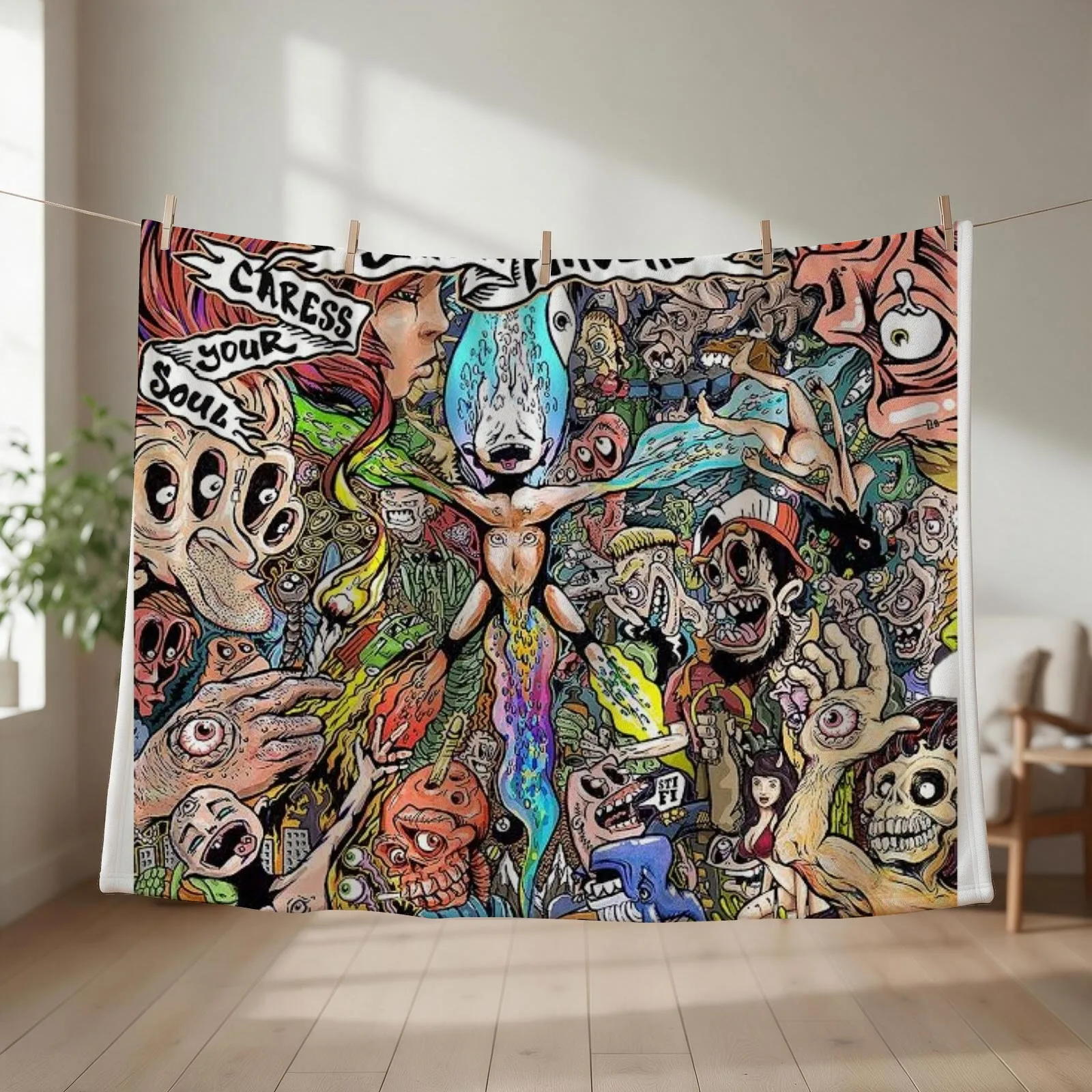 Sticky Fingers caress your soul Throw Blanket Nap For Sofa Thin Summer Beddings Large Blankets
