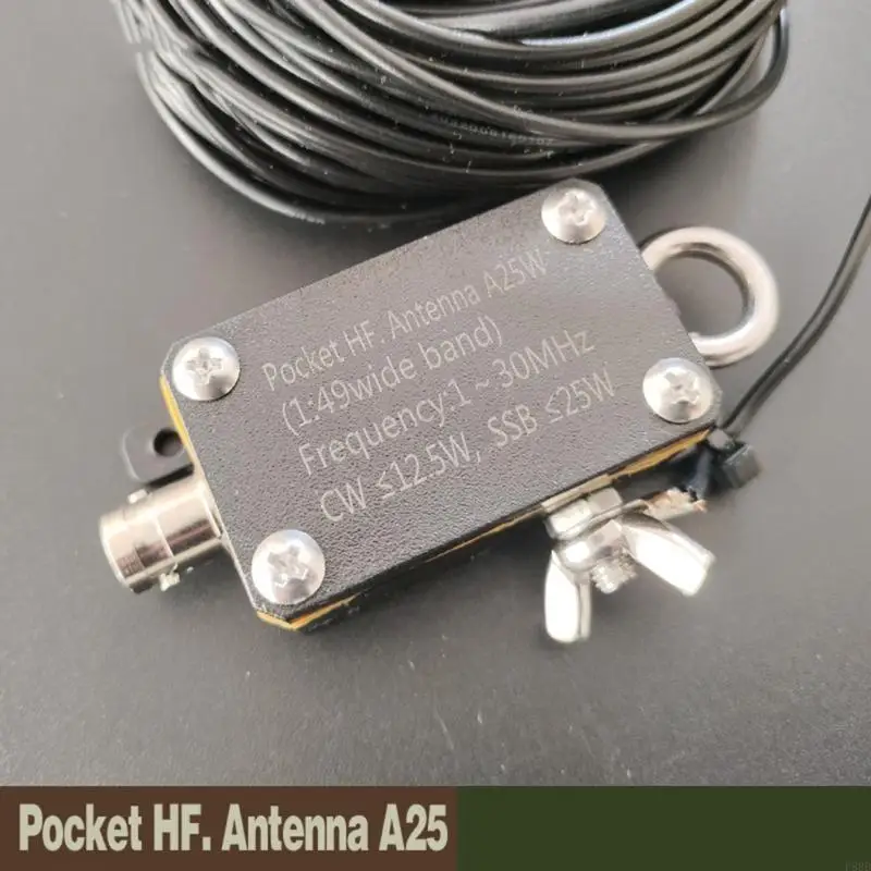 Pocket HF Antenna Pocket High Frequency Antenna A25 1-30Mhz Inverted V Horizontal Balun Long Line