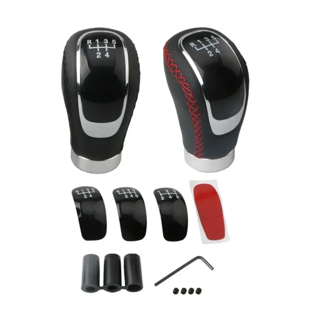 

5/6 Speed Universal R PU Leather Gear Shift Knob Manual Car Gear Stick Head Shift Replacement Knob Modified Shift Head