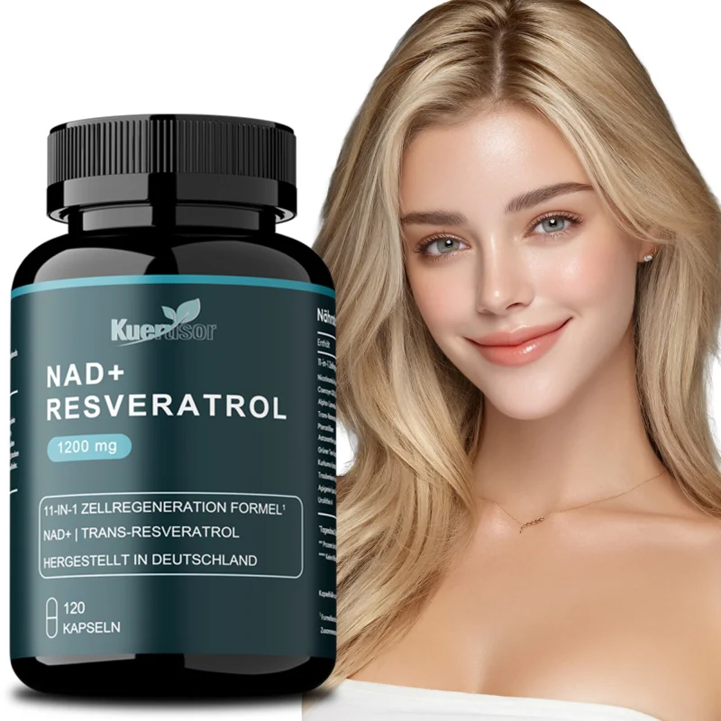 NAD+ Resveratrol - Anti-aging and Cellular Health, Strengthens The Immune System & Metabolism Management
