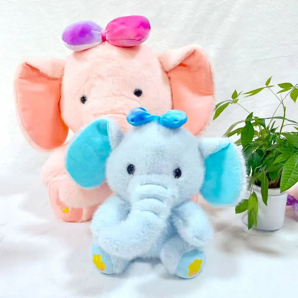 Lange Neus Olifant Pluche Pop Plushie Zachte Kawaii Dier Knuffels Grijs Creatieve Cartoon Olifant Knuffels Home Decor