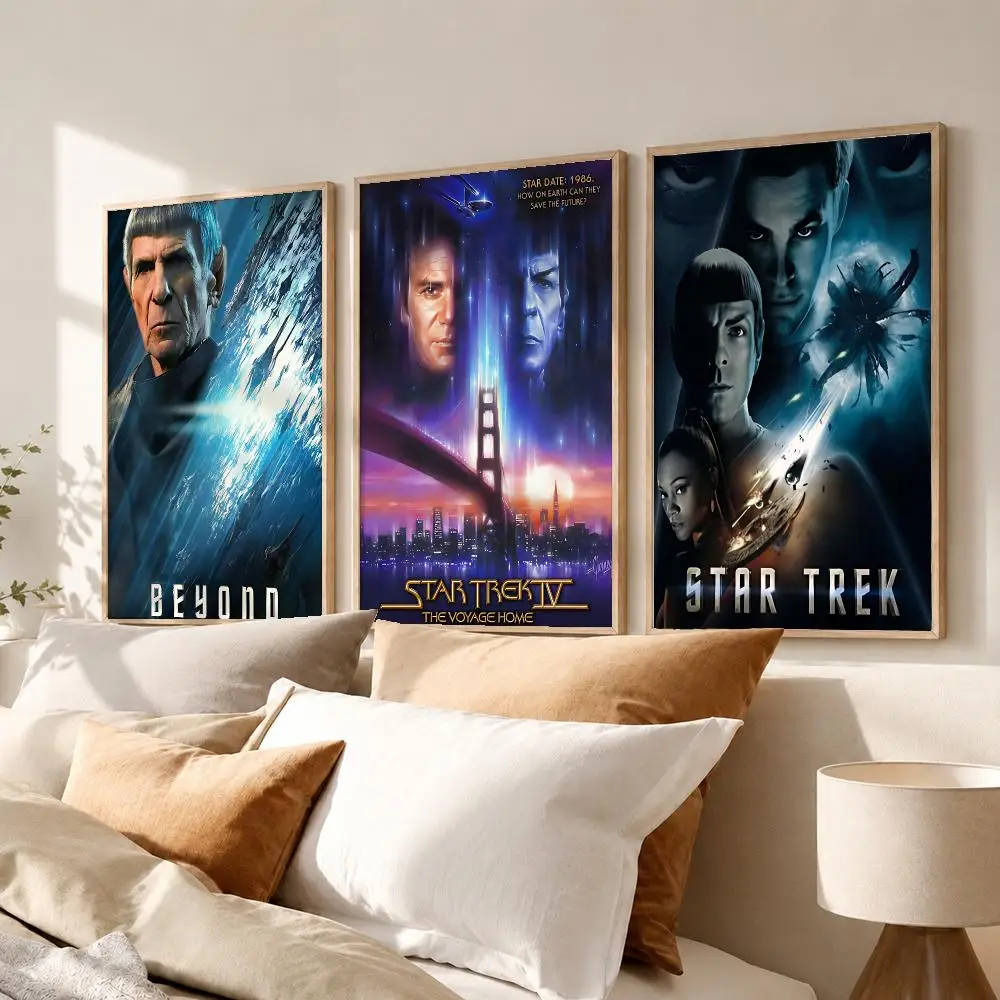Deluxe Entertainment S-Star TrekS Poster Vintage Retro Anime Poster Stickers Peel and Stick Wall Art Home Decor - view 3
