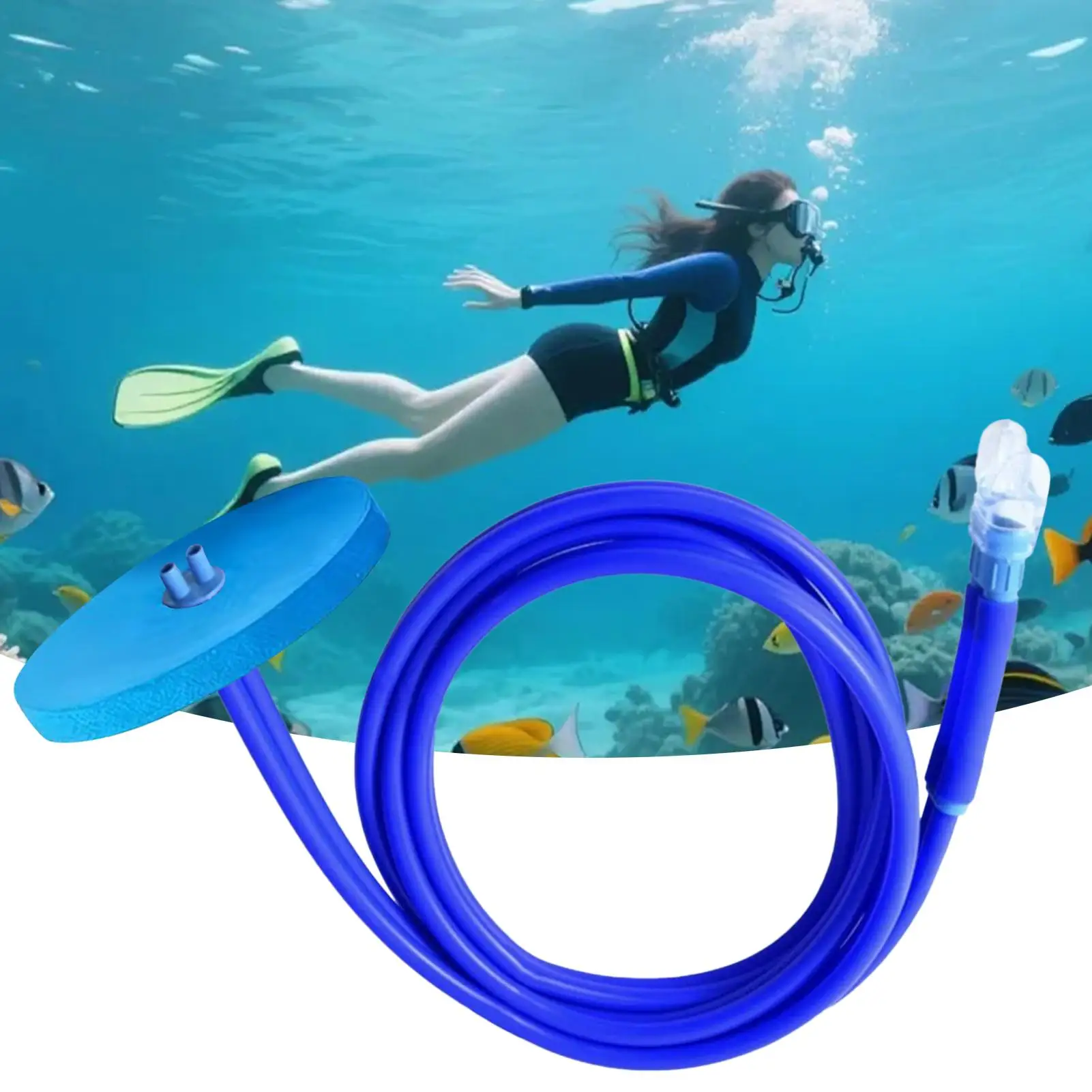 1.5/3m Snorkel Snorkeling Full Dry Breathing Tube Anti Choking Diving Equipment Scuba Gear Swimming Training For Adult Men Women