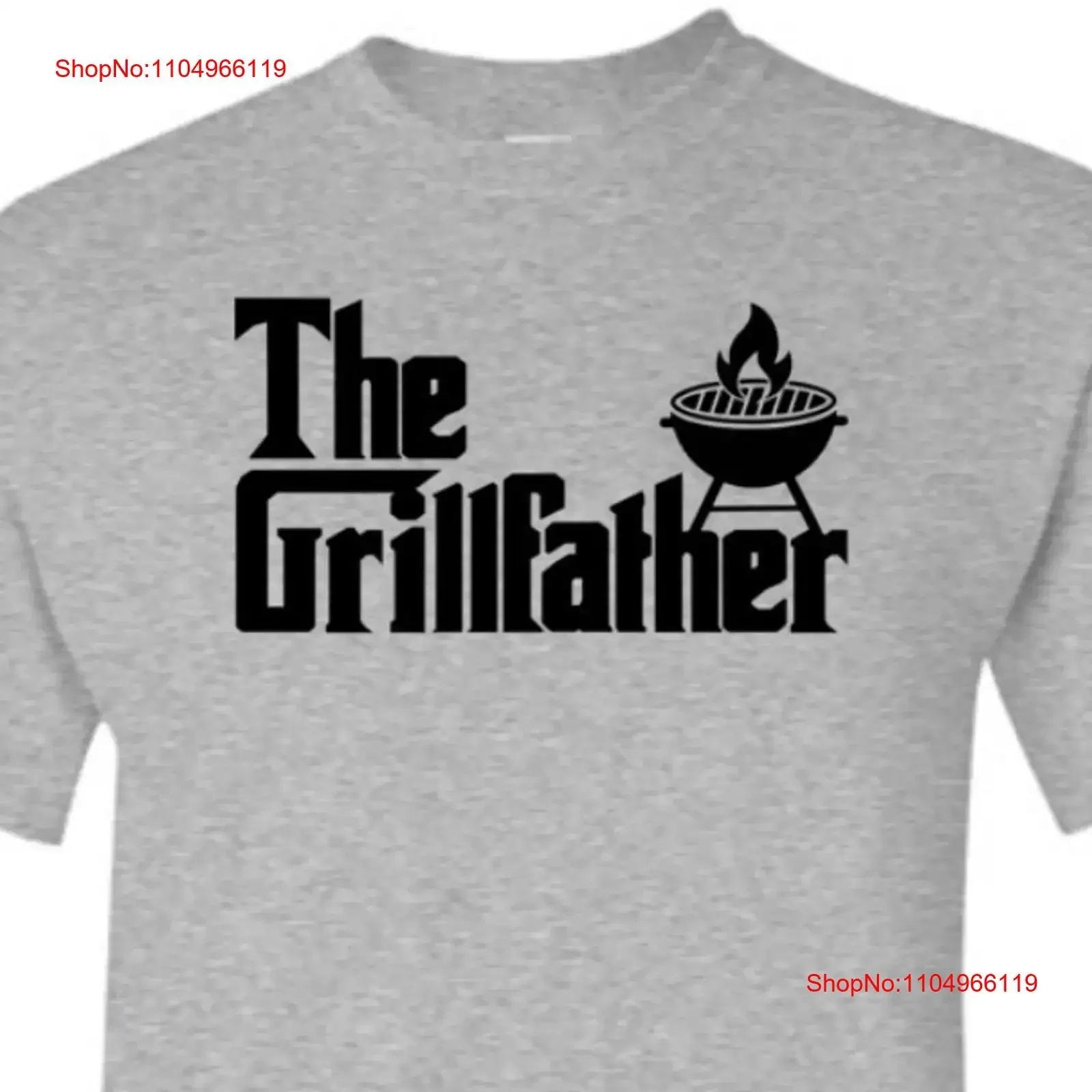 Camiseta The Grillfather para hombre, barbacoa, asar, cumpleaños, Navidad, día del padre, Idea, carne y barbacoa, papá amoroso, abuelo