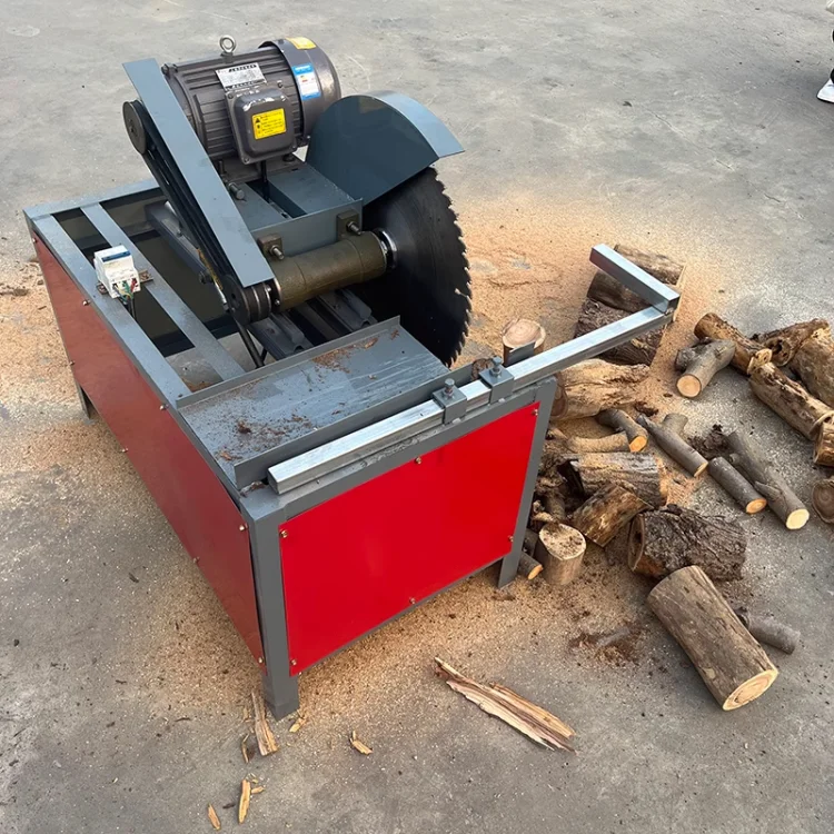 Woodworking Small Manual Hand Push Log Power Saw Cross Cut off Saw Mill Machine Wood Cutting