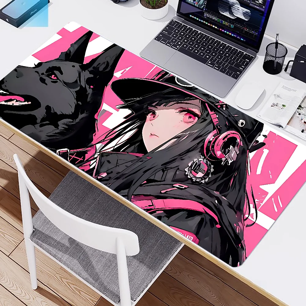 Anime Cat Cute Girl Mousepad Mousepad New Arrivals Large Gaming Mousepad L XL XXL Gamer Mouse Pad Size For Keyboards Mat
