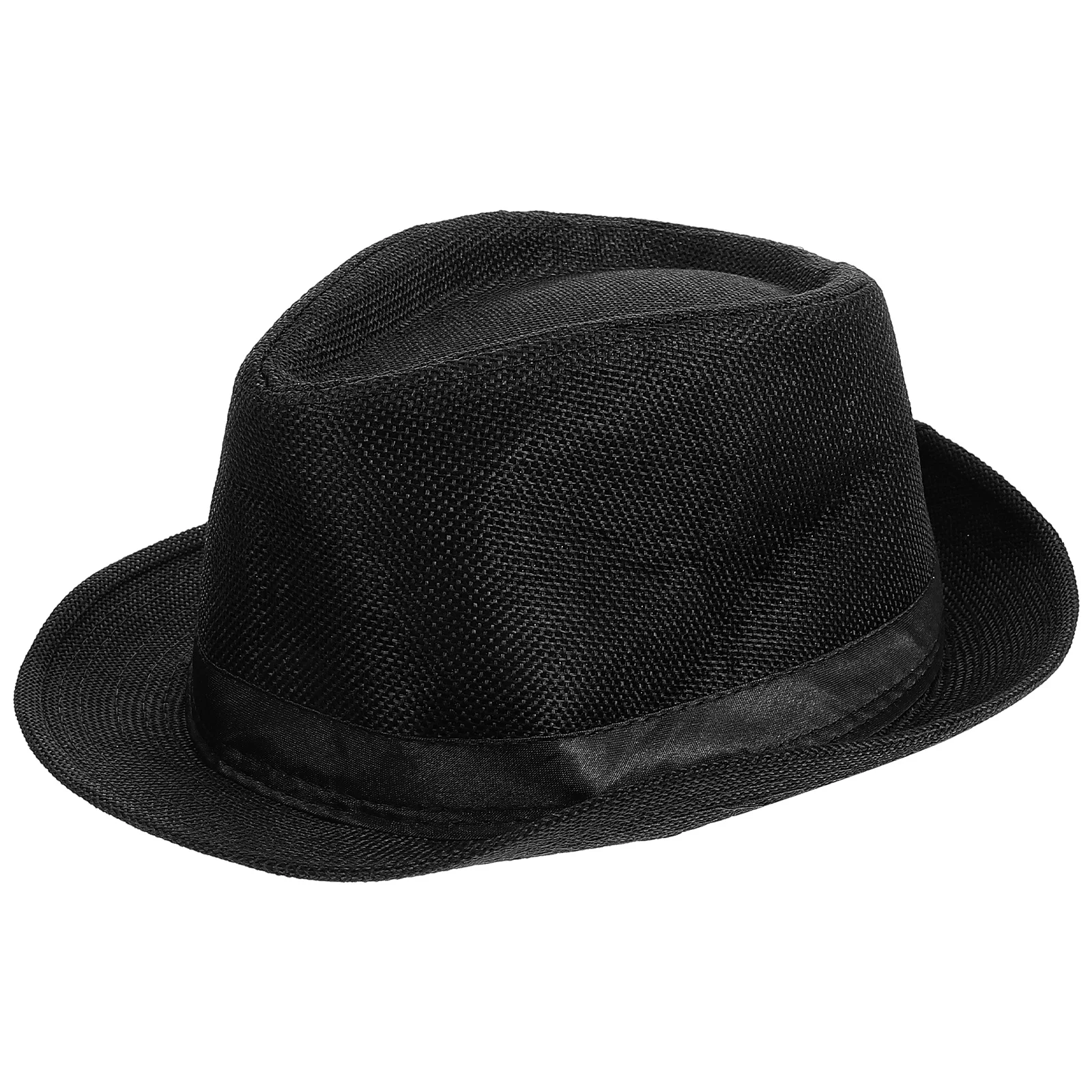 

Dance Performance Hat Fedora Kids Boys Girls Lightweight Comfortable Cotton Material Black Jazz England Adult Stage Show