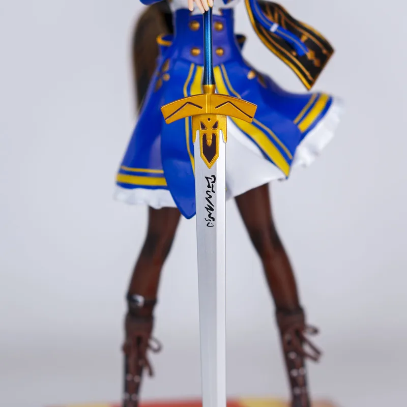 25cm Fate Stay Night Excalibur Saber Figure Artoria Pendragon Sword Knight Girl Statue Anime Model Toy Desktop Ornament Boy Gift - view 4