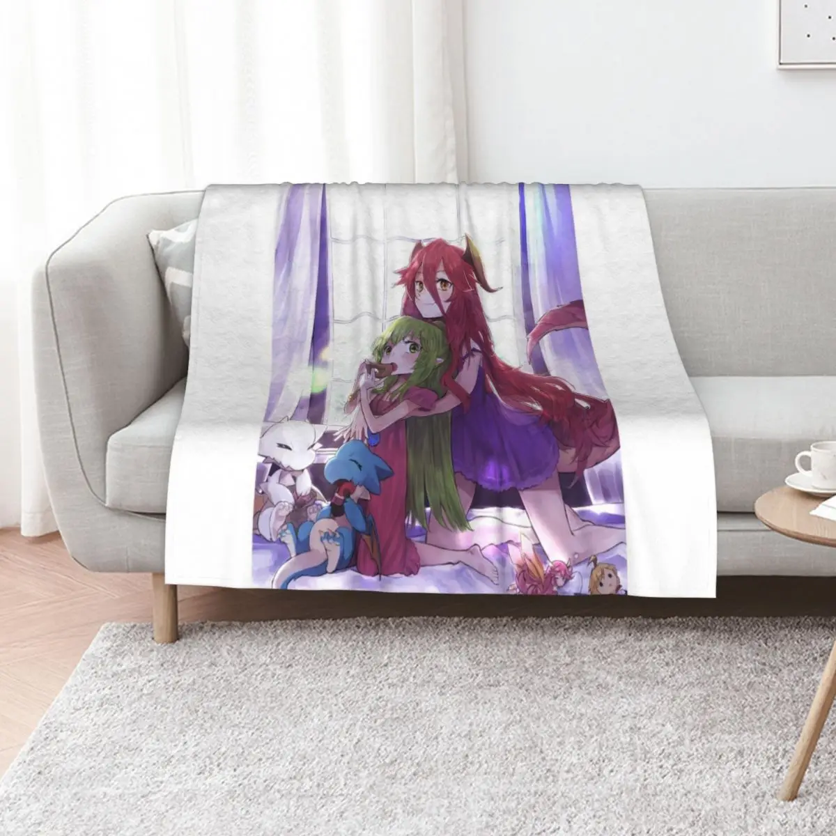 

Dragalia lost x Fire Emblem | Notte x Mym Throw Blanket Extra Large Throw Warm warm winter Flannels Blankets