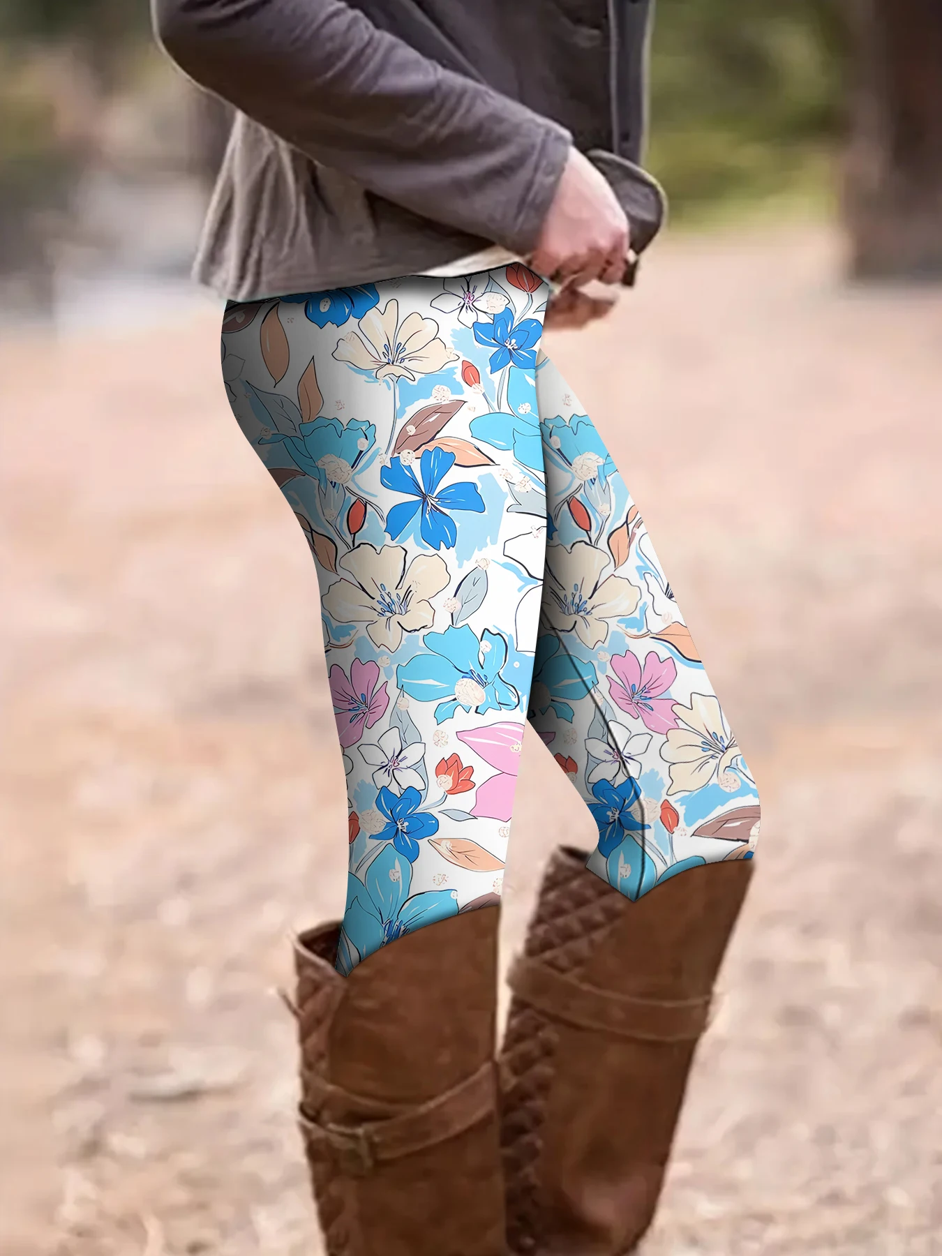 MSIEESO-mallas florales bonitas para mujer, Leggings con estampado 3D de flores, pantalones de Yoga para trotar, ropa deportiva para Fitness, envío directo