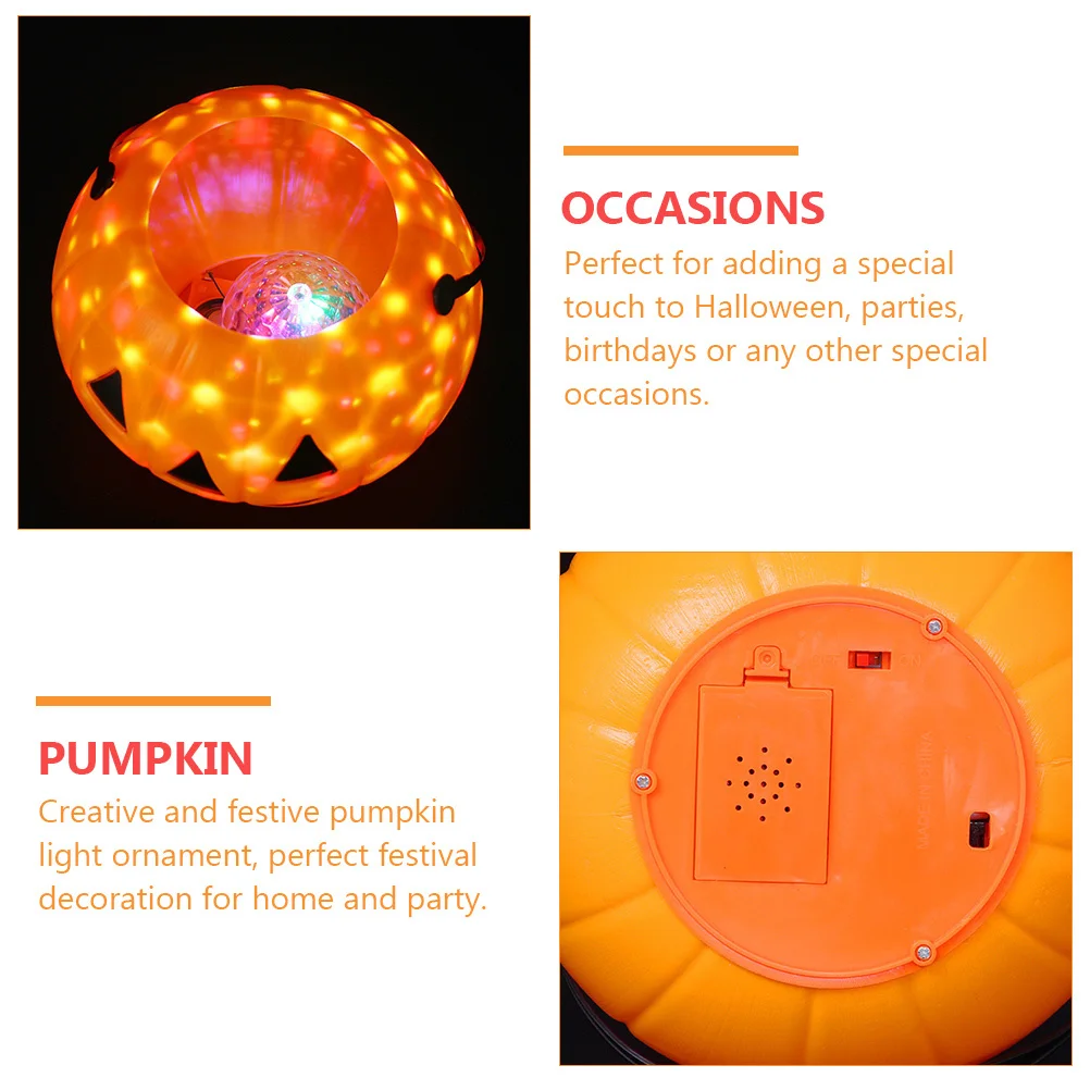 

Halloween Pumpkin Light Decor, Creative Festival Party Ornament, Premium Quality Home Kitchen Table Decoration, Holiday
