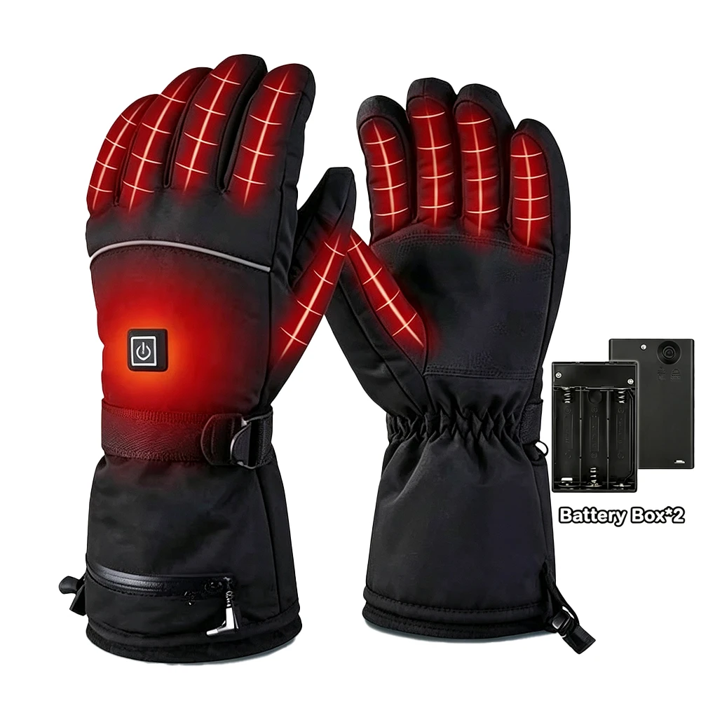 AliExpress NONE Heated Gloves Touchscreen Water‑Resistant Cold Weather Thermal Electric Heated Gloves for Motorcycle Ski Hunting Fishing Cycling
