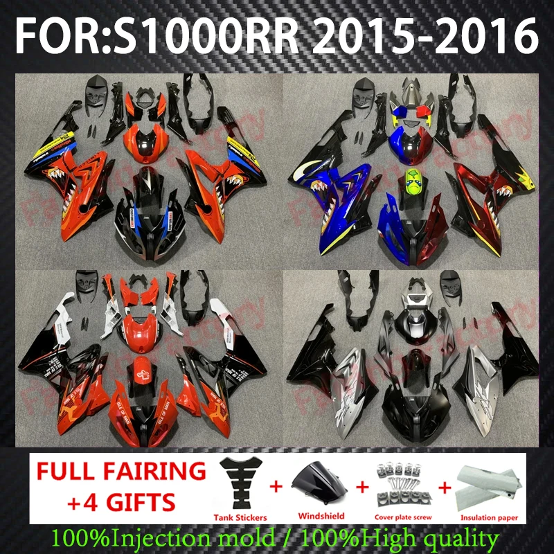 

Motorcycle Fairing Kit ABS Plastic Body Bodywork Injection mold Bodykit For S1000 15 16 S1000RR S1000 RR 2015 2016 Fairings ZOPO