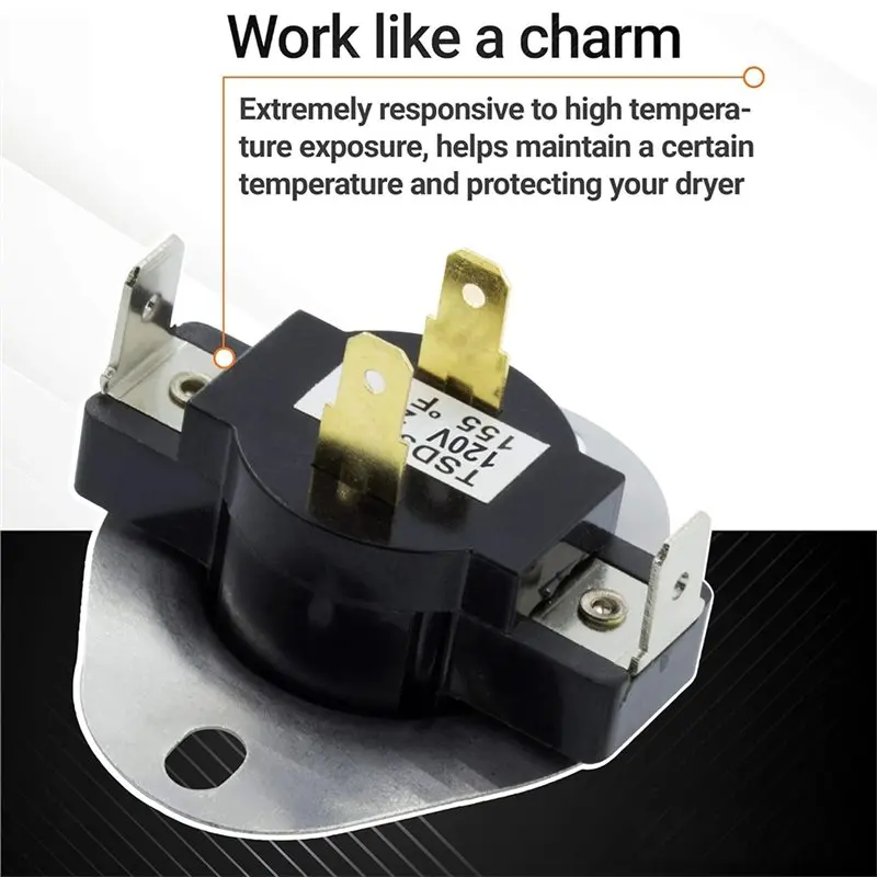 LITE-Dryer Cycling Thermostat Replacement Part 4Pcs WP3387134 For Whirlpool And Kenmore Models