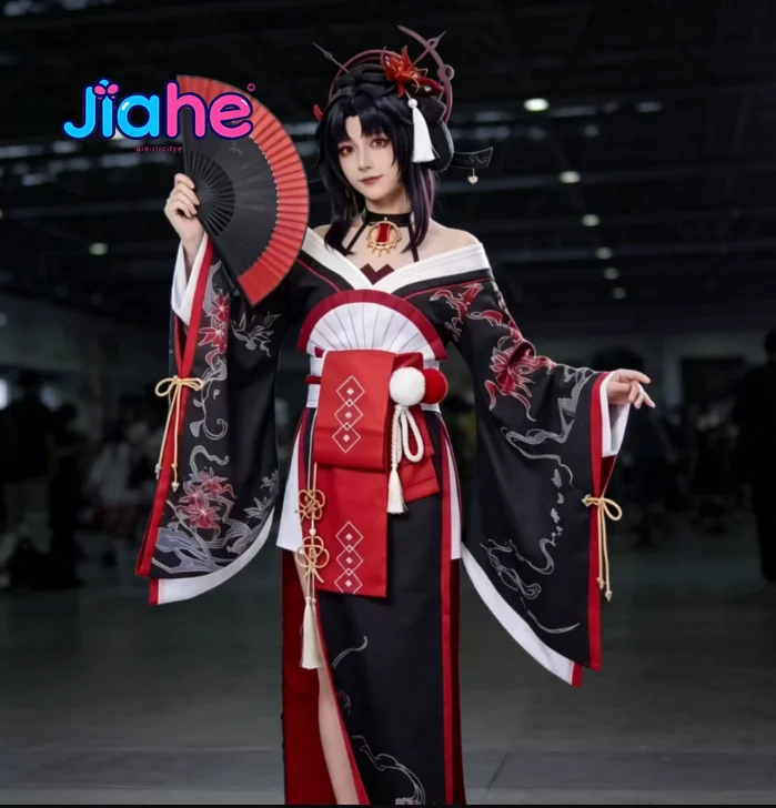 

Game Neverness to Everness Hotori Cosplay Costume NTE Halloween Chinese Style Sexy Dress Sock Prop Wig Accessories Women kimono