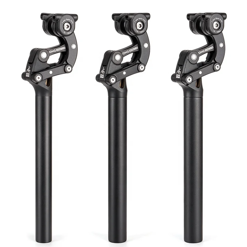 KONG MING CAR Bicycle Suspension Seatpost Adjustment Hard/Soft 27.2/30.9/31.6mm Spring Suspension Seat Post for Bike STOCK
