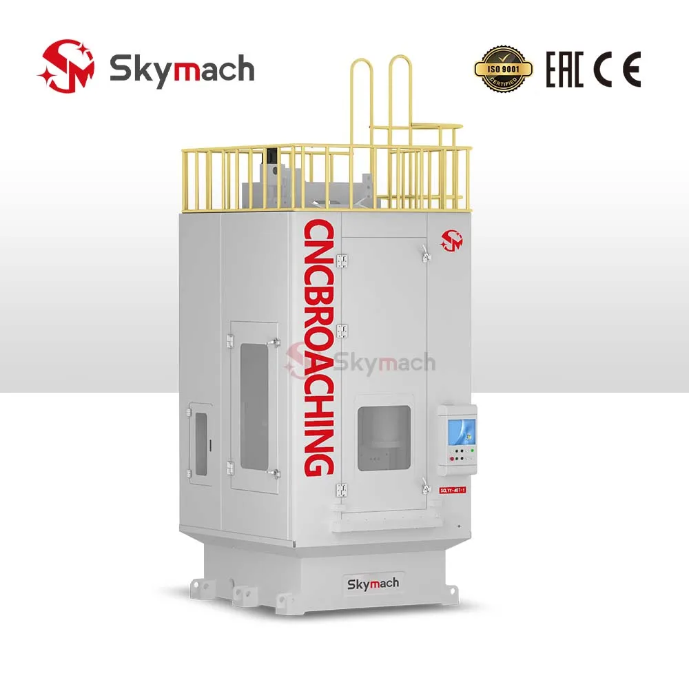 Airow LC10-YY CNC Broaching Machine with BT50 Tool Interface and Automatic Chip Conveyor for Large Scale Gear Machining