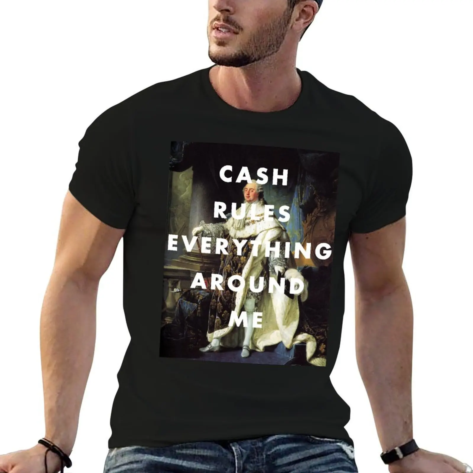 

CASH RULES EVERYTHING AROUND ME T-Shirt man t shirts high quality luxury brand printed t shirts for man T-Shirt
