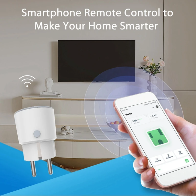 Tuya Smart Zigbee enchufe Wifi enchufe 3680W 16A monitoreo de energía enchufe inteligente temporizador interruptor enchufe inteligente-enchufe de la UE reutilizable fácil de usar