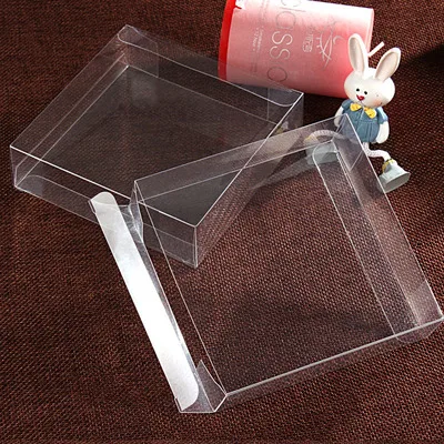 50/100pcs  Clear PVC Boxes Wedding Favor Gift Box Transparent Party Candy Bags Chocolate Jewelry/Candy/Packaging Bag