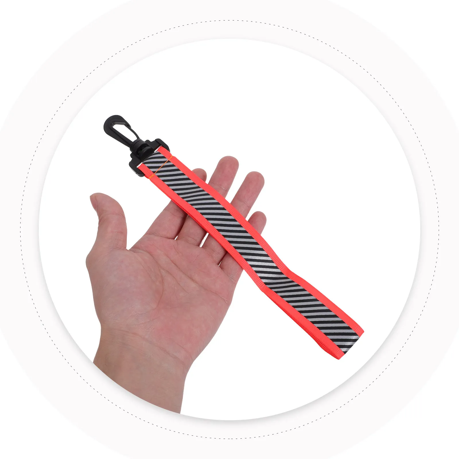 

8Pcs Reflective Keychains Double Sided Safety Reflective Straps Backpack Attachments High Visibility Tags for Running Camping