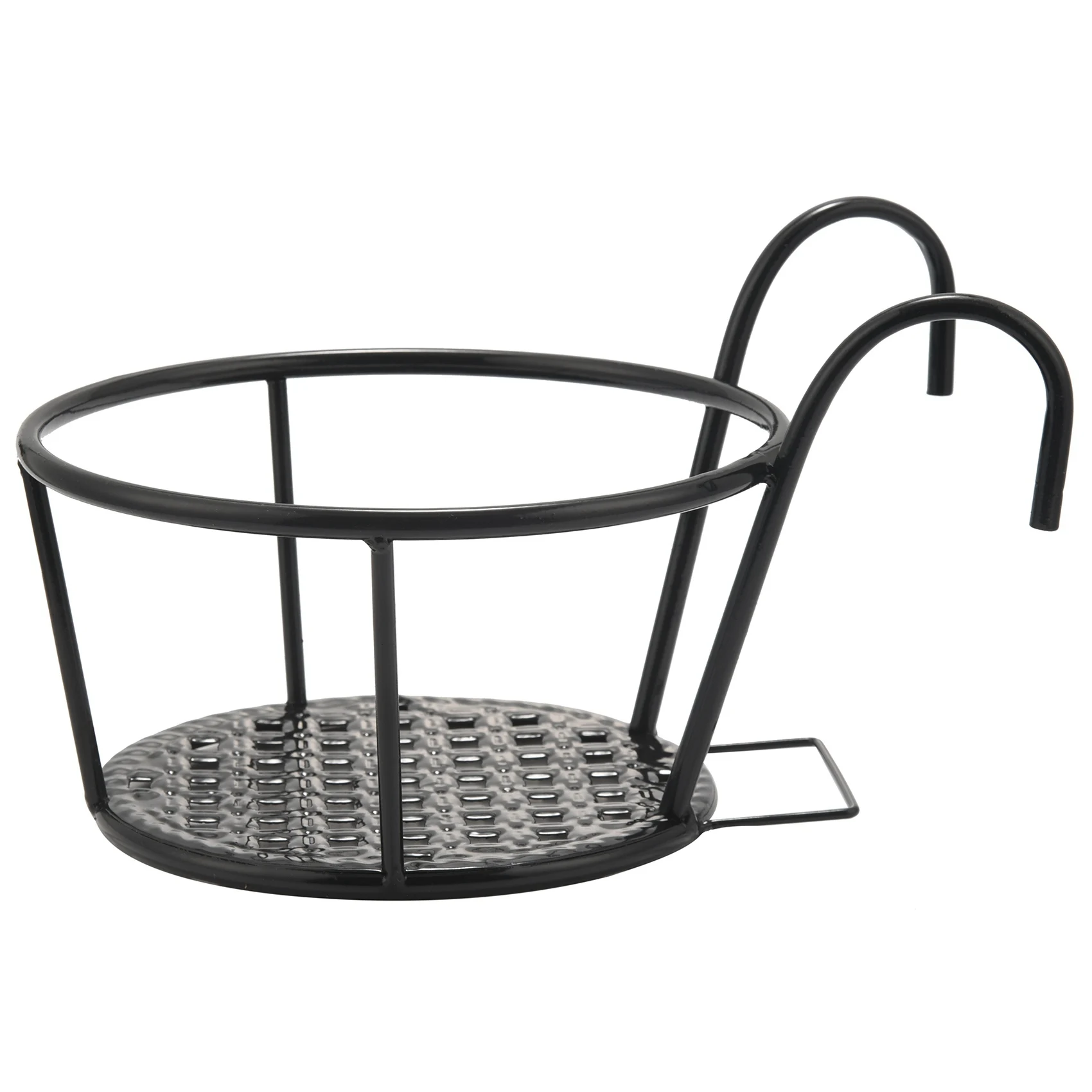 ABLN-2X حامل زهور معدني حامل أرفف أواني معلقة سلة نبات حديقة جدار التخزين #5