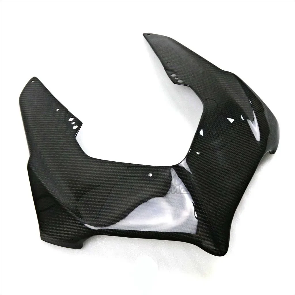 V4 Carbon Fiber Front Fairing Hood Cover Nose Headlight Cowl For DUCATI Panigale V4S V4R 2018-2022 Motorcycle Modified Parts