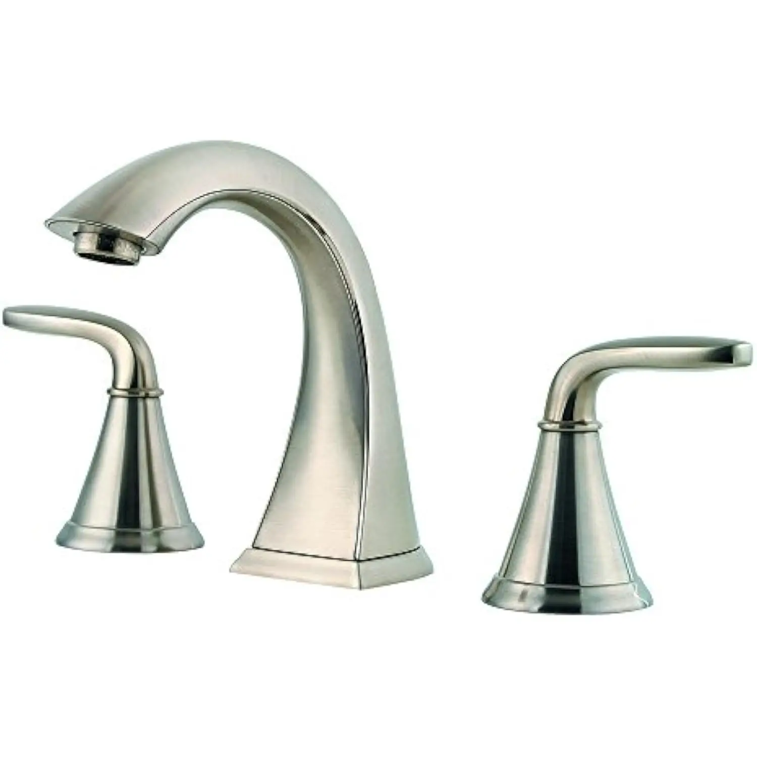 

Pasadena Bathroom Sink Faucet, 8-Inch Widespread, 2-Handle, 3-Hole, Brushed Nickel Finish, Lf049Pdkk