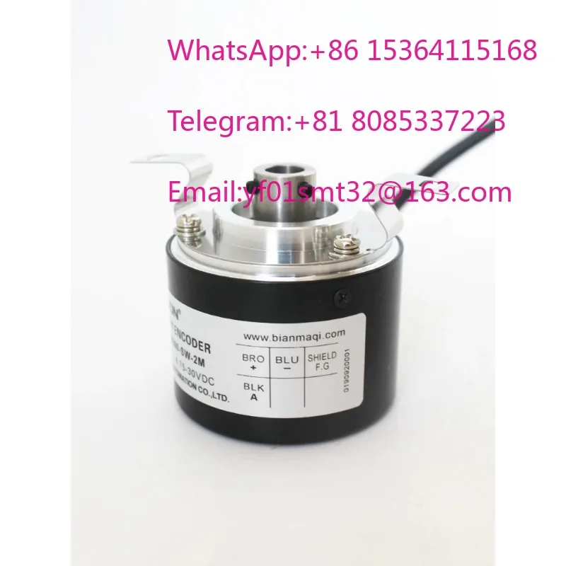 TRD-NH300-SW-2M TRD-NH500-SW-2M Hollow Shaft Incremental Rotary Encoder 300/500PPR 2m Cable IP50 Compact 50mm