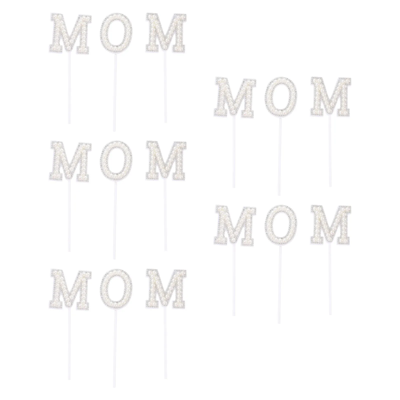 

5 наборов украшений для торта с надписью «Мама», элегантные принадлежности для выпечки ко Дню матери, романтические праздничные украшения для капкейков