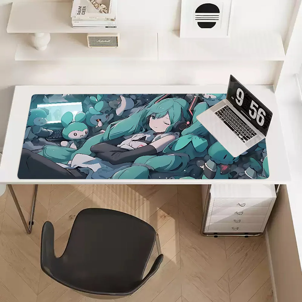 H-Hatsune M-Miku Mousepad Mousepad New Arrivals Large Gaming Mousepad L XL XXL Gamer Mouse Pad Size For Keyboards Mat