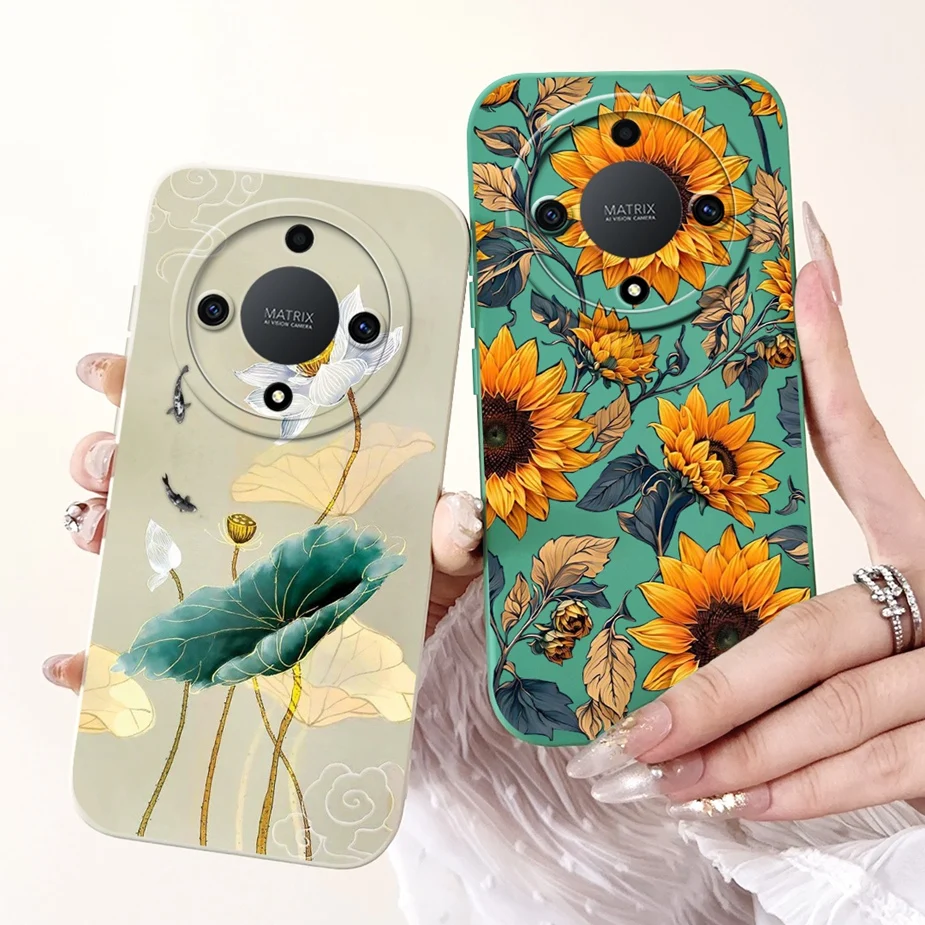 For Honor Magic 5 Lite Case Honor X9A RMO-NX1 Cute Cartoon Painted Cover Soft TPU Phone Case For Honor Magic5 Lite HonorX9a Bags