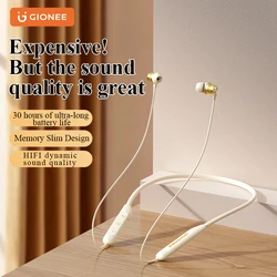 Gionee 5.3 Wireless Bluetooth Headset Sport Neckband Neck-hanging Earbuds Wireless Headset with Hifi Music Mic Waterproof