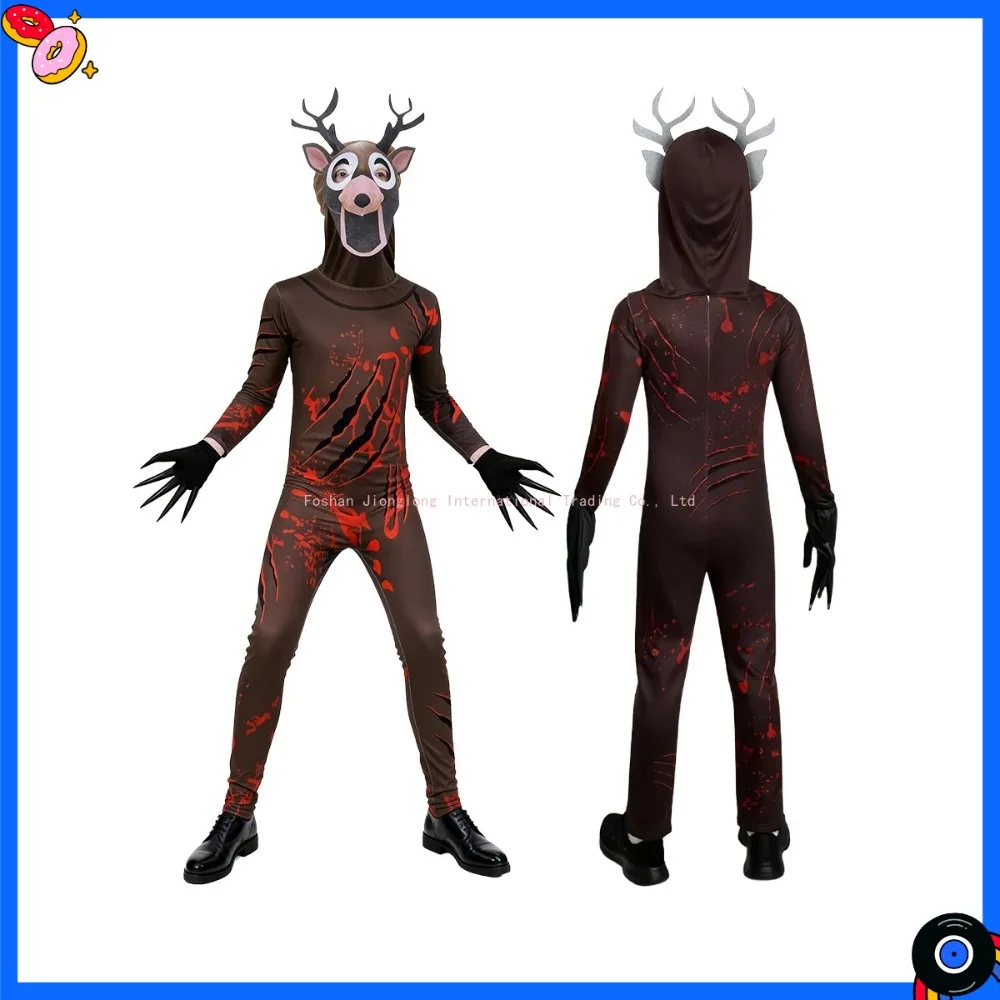 

Hot 99 Nights In The Forest Deer costume Owl Cosplay Outfit Halloween Costume for Kid Nightmare Reindeer Christmas Gift