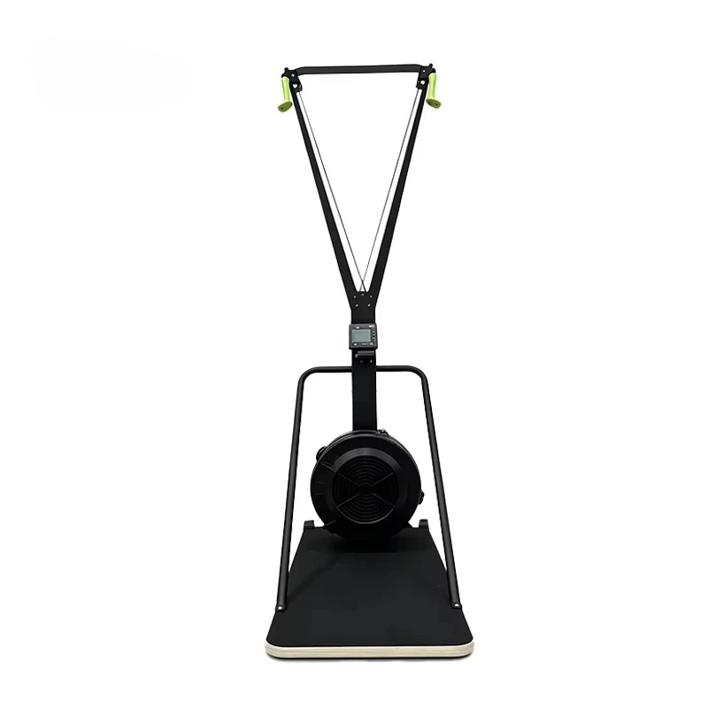 Commercial Grade Wind Resistance Ski Machine 10-Level Adjustable Air Ski Ergometer