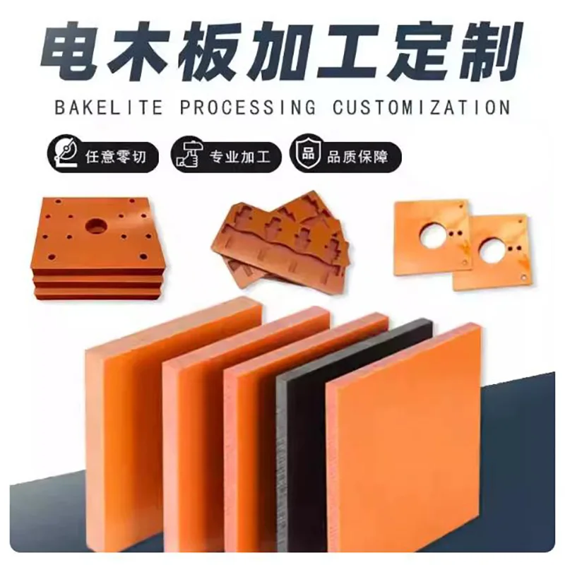 

Bakelite Rods Plates Parts Milling Lathing Customized CNC Engraving Precise Machining Laser Bolts Nuts