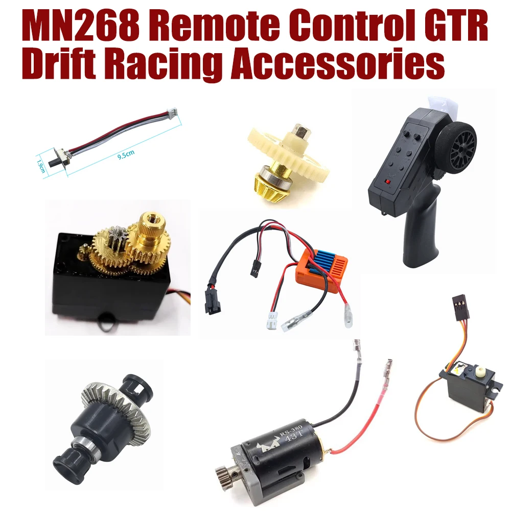 Mangniu Model MN268 Remote Control Car GTR Drift Racing RC Gyroscope Original Factory Electric Adjustment