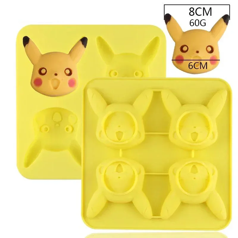 Pikachu Anime silikon çikolata kalıp pasta ekmek kek kalıp yapışmaz pişirme kalıp DIY pişirme tepsisi çocuk oyuncakları