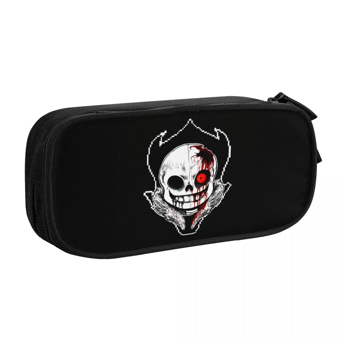 Custom Cute Horrortale Sans Undertale Pencil Cases for Boy Girl Large Capacity Game Pencil Bag School Supplies