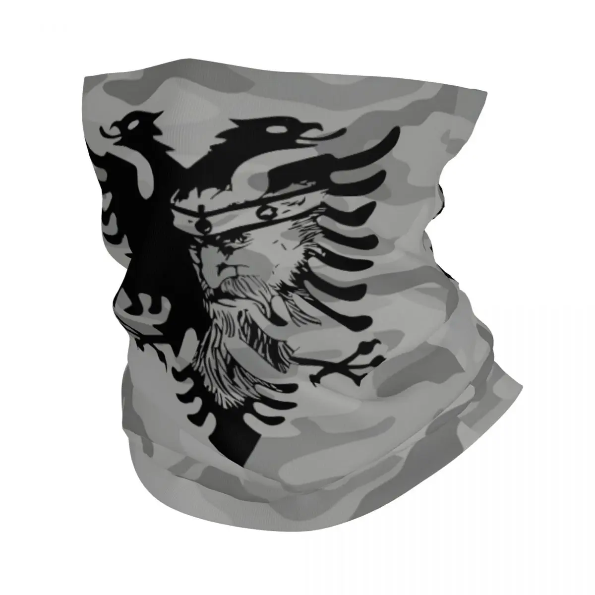 

Hero Bandana Neck Gaiter Printed Motorcycle Motocross Albanian Eagle Face Scarf Cycling Scarf Hiking Unisex Adult Washable