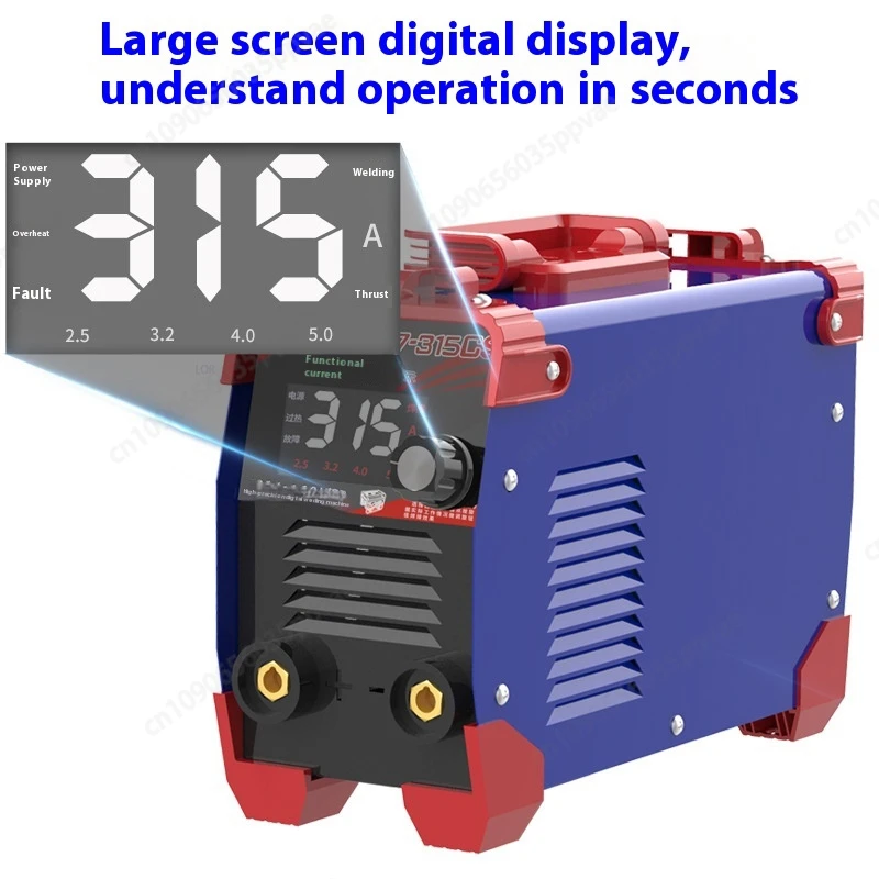 Dual Voltage 220V 315A Industrial Welder Portable Mini Handheld Design With Digital Display And Hot Start For Home And Workshop