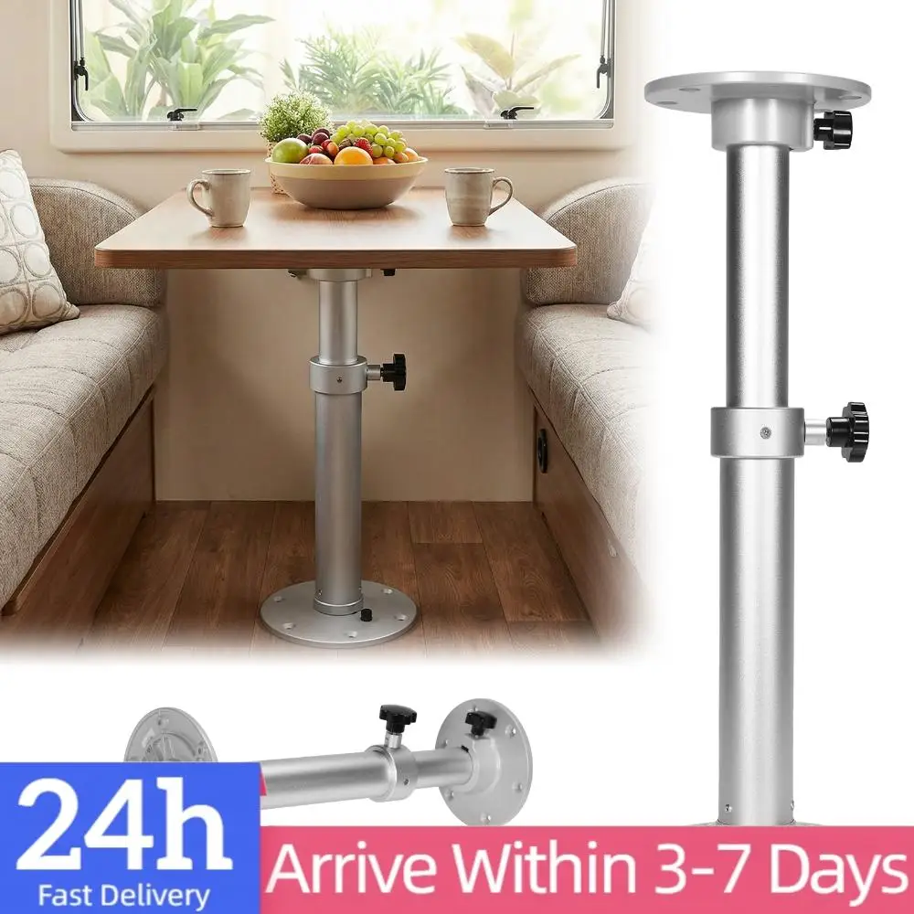 

Регулируемые столы с одноколенчатой подъемной системой на пьедестале, съемное основание для ножек стола 27,5 дюйма для автодомов, морских судов, яхт