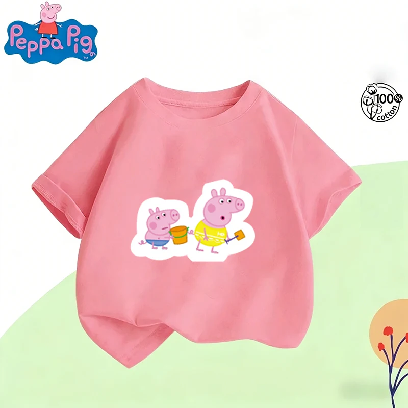 Ropa Infantil Cómoda y a la Moda de la Marca Hasbro con Estampado Gráfico de Peppa Pig 2026 para Niños y Unisex