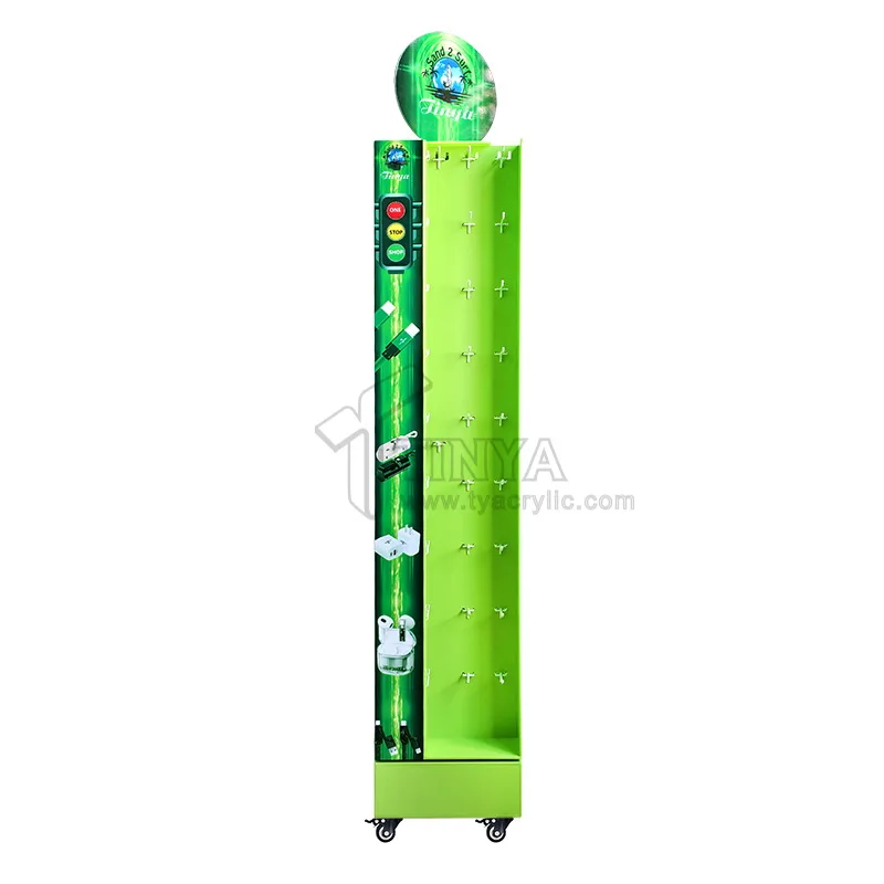 Picture 5: custom.Hot Selling Mobile Phone Accessories Car Wall Usb Charging Display Rack Store Supermarket Displ