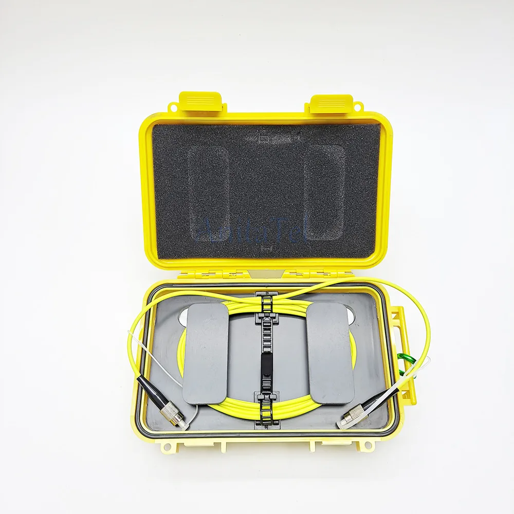 

Launch Fiber Optic Ring OTDR Transmitting Cable Box Dead Spot Eliminator SC/UPC-FC/UPC 1310/1550nm OTDR Test Extension