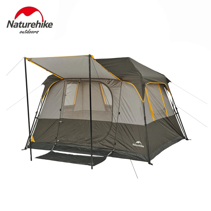 Naturehike Cape 5.2 Outdoor Camping Tent 3-4 Person Pop up Tent, Waterproof Large Tents for Car Camping Travel Shelters Canopy