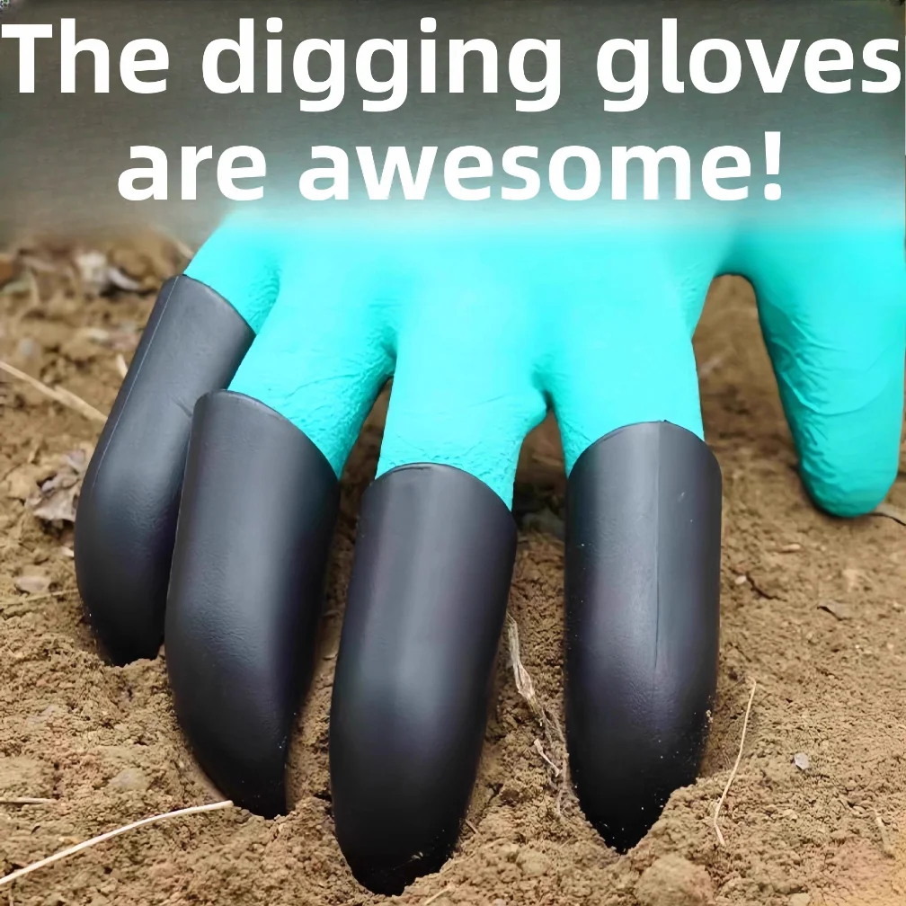 Garden gloves, stab resistant, waterproof, claw resistant, wear-resistant, ground scraping, grass pulling, soil digging, special