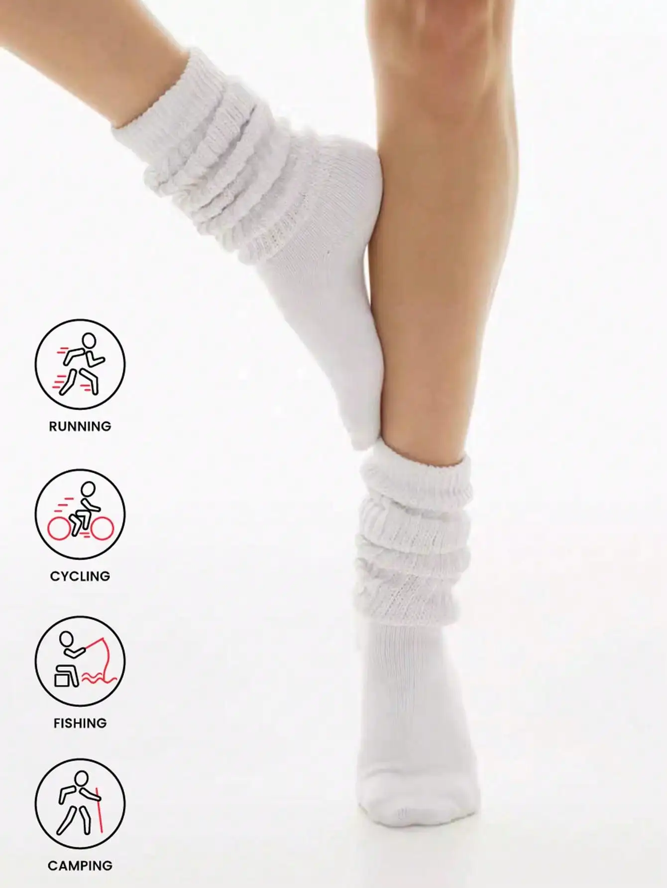11/3/6 Pairs Women's Slouch Knit Socks Women Scrunch Socks Women Scrunchie Socks women crew socks