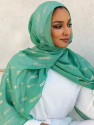 Bufanda de algodón bronceadora para mujer, Hijabs para la cabeza, chal, pañuelo para la cabeza, turbante musulmán, novedad